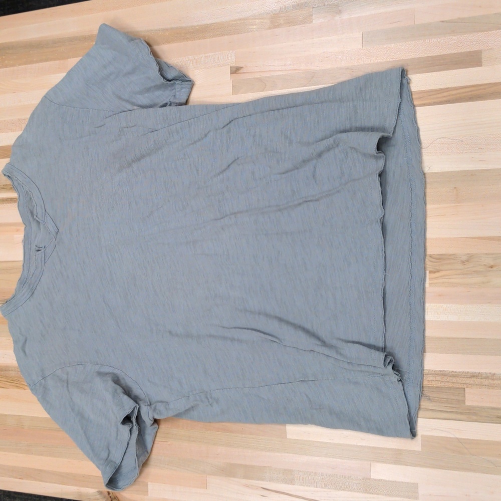INC International Concepts Mens Gray Short Sleeve Workout Shirt Large L